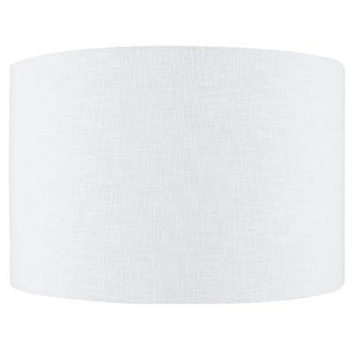 White Linen Drum Shade 30cm